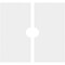 Ekena Millwork Embry Architectural Grde PVC Contemporary Ceiling Medallion, Two Piece, 18"OD x 3"ID x 6 1/4"C x 1"P CMP18EY2-03000 - alternate 3